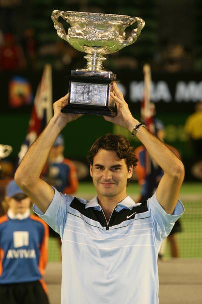 Australian Open 2007: Federer b. Gonzalez (Cil) 7-6 6-4 6-4. (Sconosciuta)